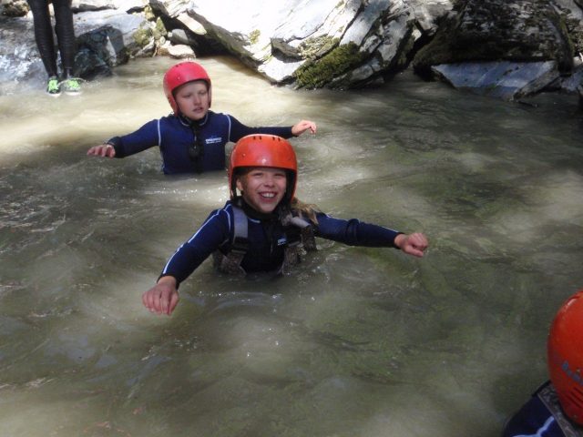 kinder canyoning