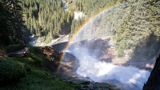 krimml wasserfaelle regenbogen