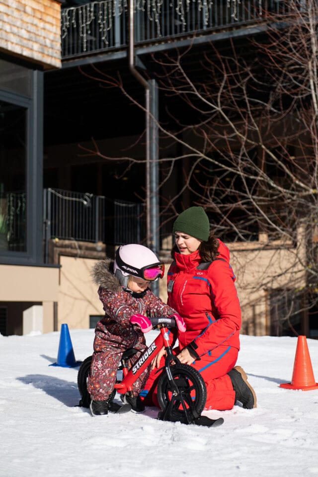 Kinderskikurs mit Bike